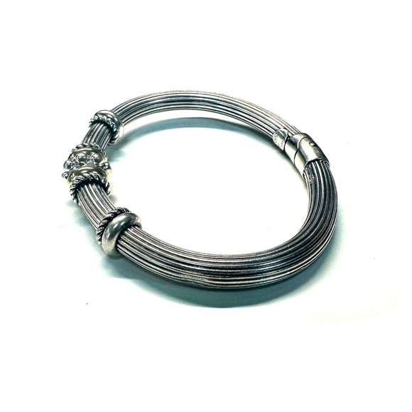 Sterling Silver and 14k Yellow Gold Bracelet - Picture 2 of 4